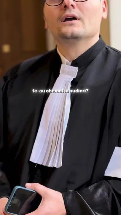 Clip filmat la tribunal, în robă: te-au chemat la audieri