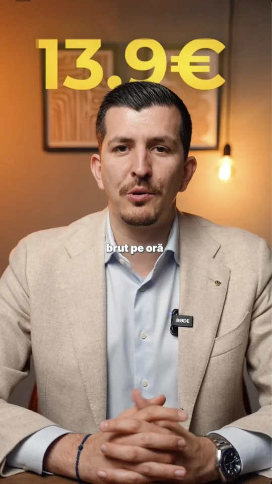 Reel despre salariul brut pe oră, pentru un consultant financiar