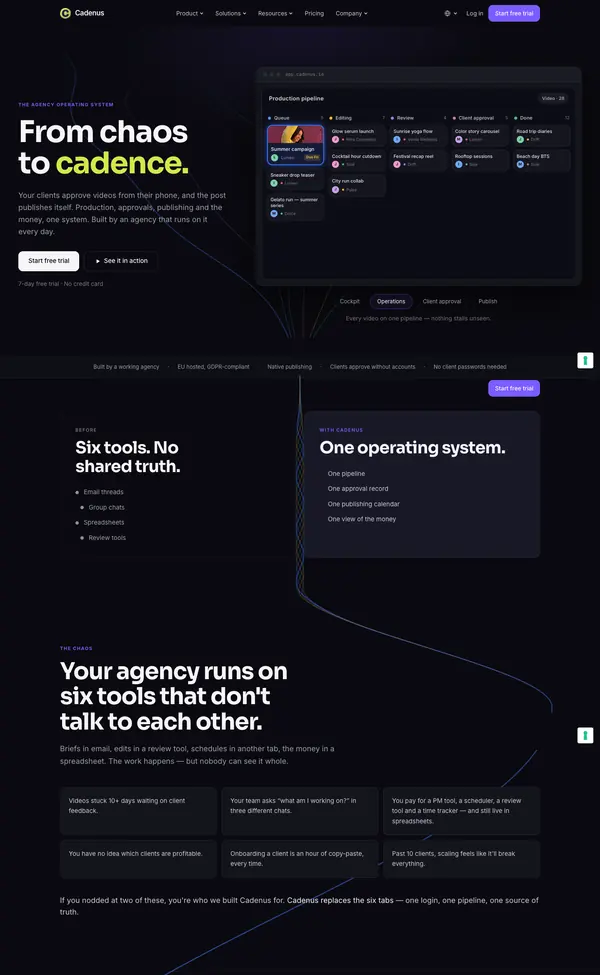 Platforma cadenus.io
